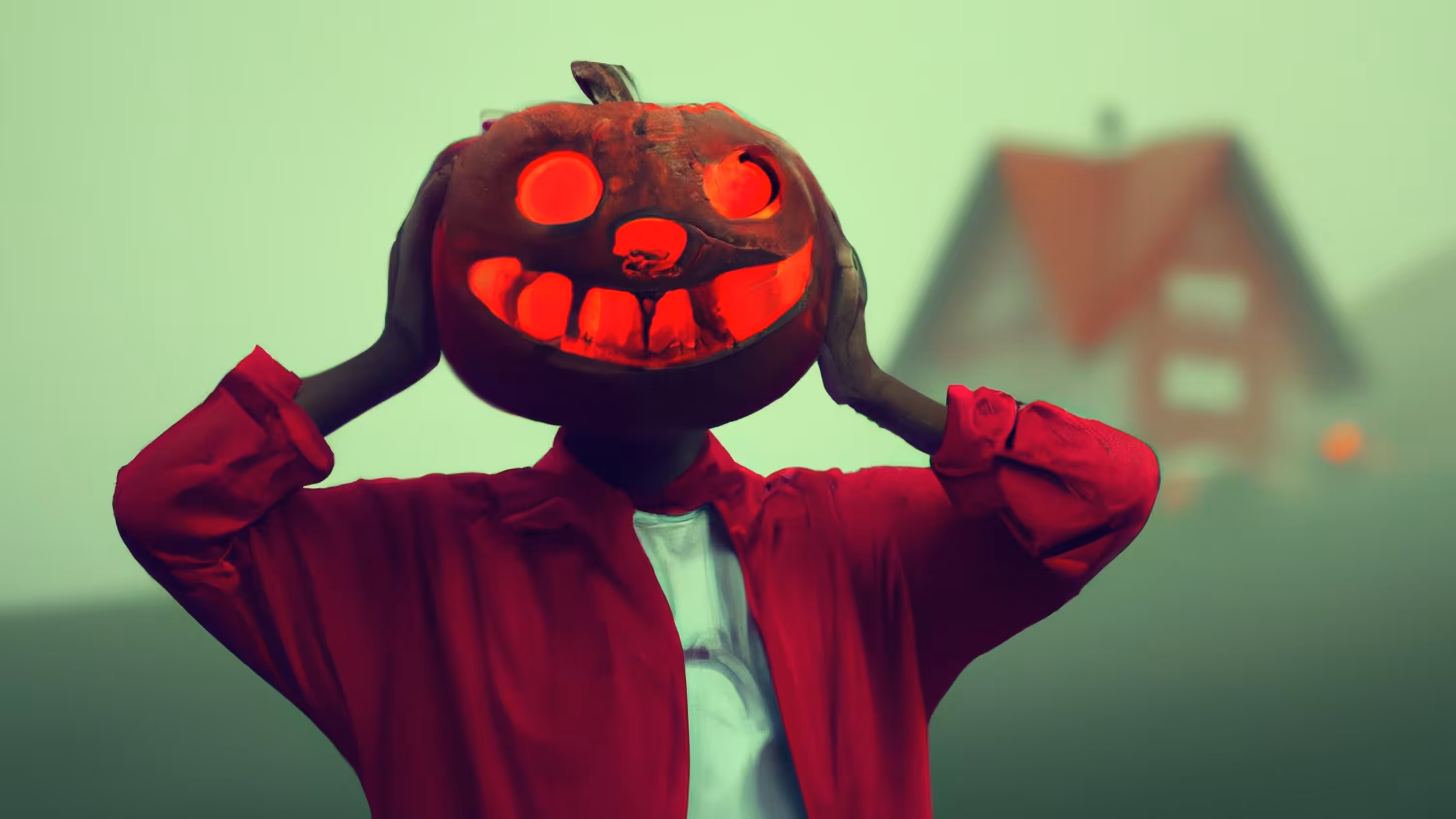 Alien Pumpkin From Outer Space