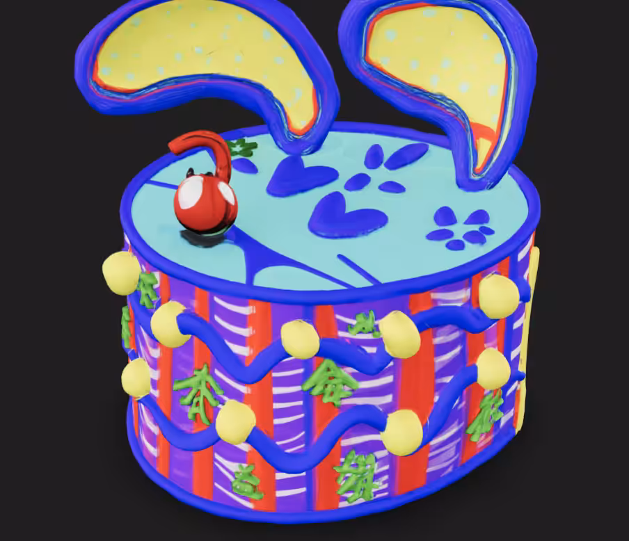 Holiday Bunny Cake