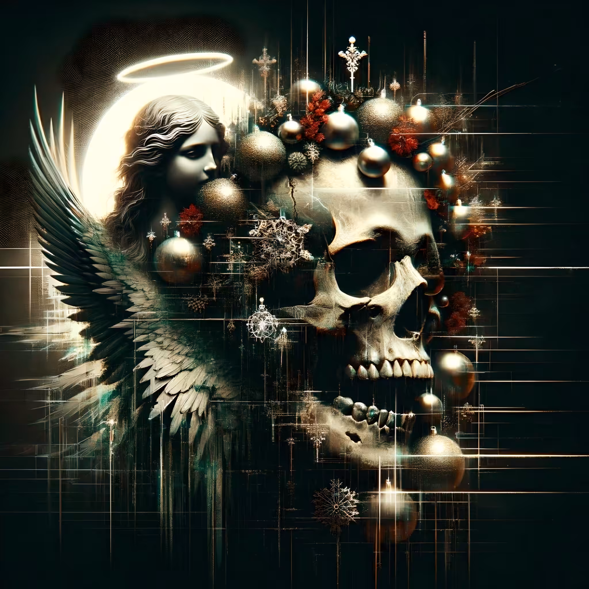 🎅CHRISTMAS SKULLS💀: 🎅CHRISTMAS SKULL💀 DAY 10 / - 2023
