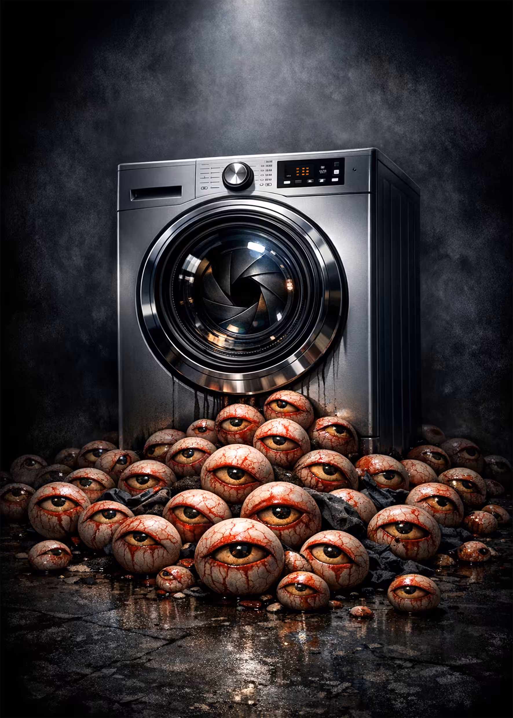 The eyes must be washed.