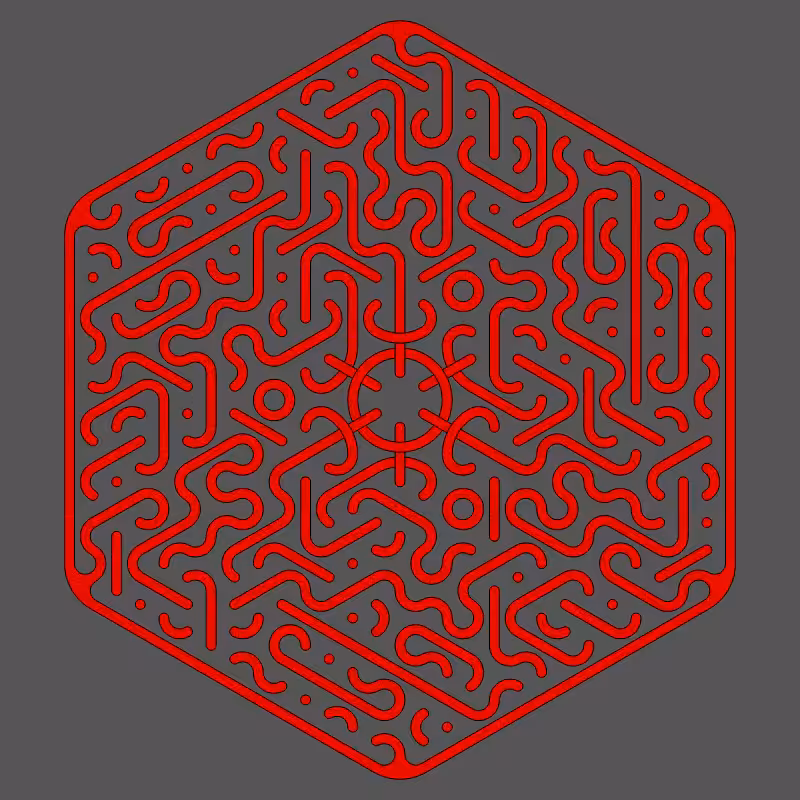 Threefold Symmetry - Dark Variations #130