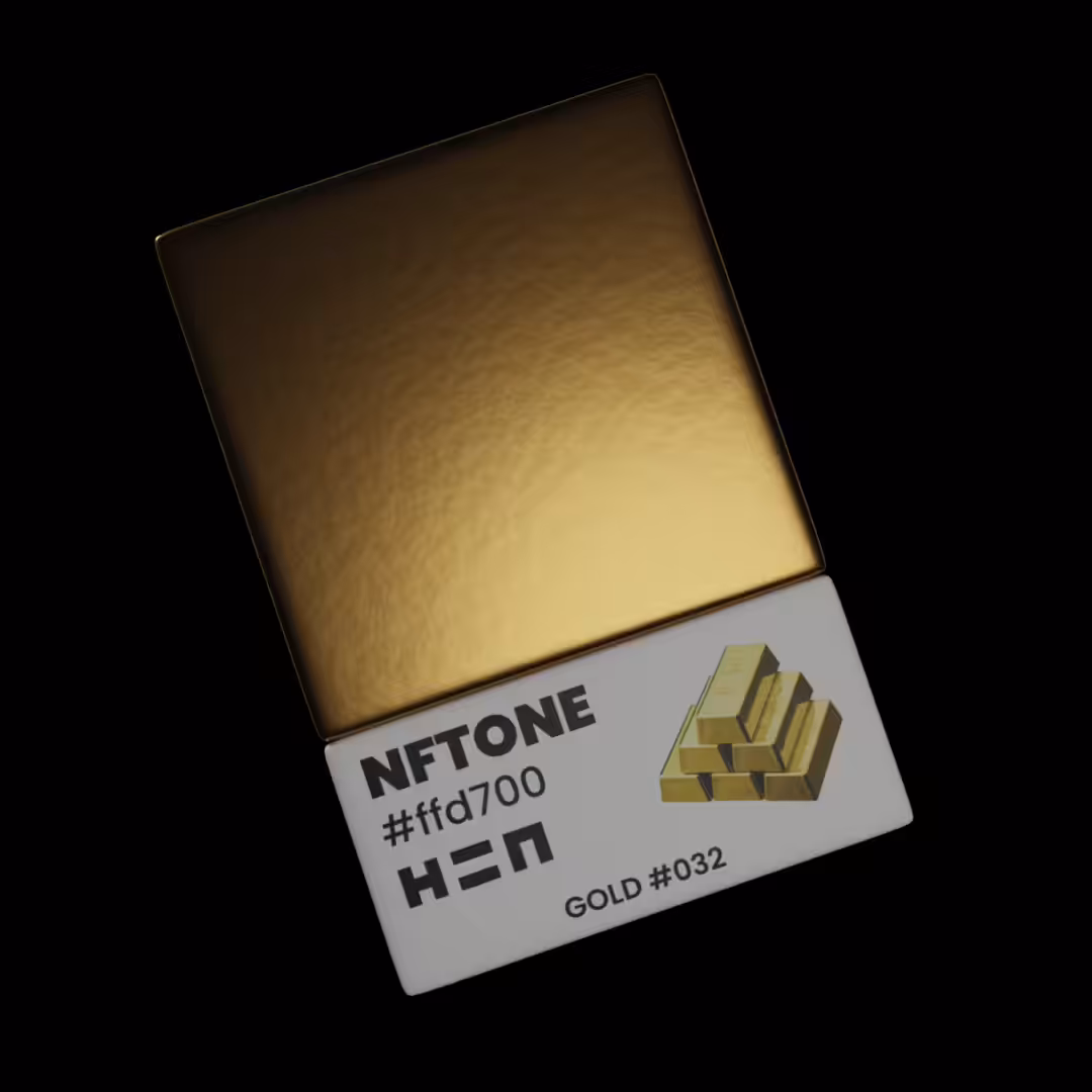 NFTONE - Gold - #032 - H=N Material Swatches Collection