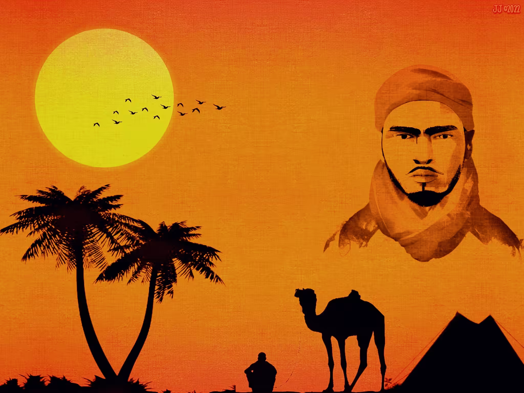 Sunrise in the Sahara 