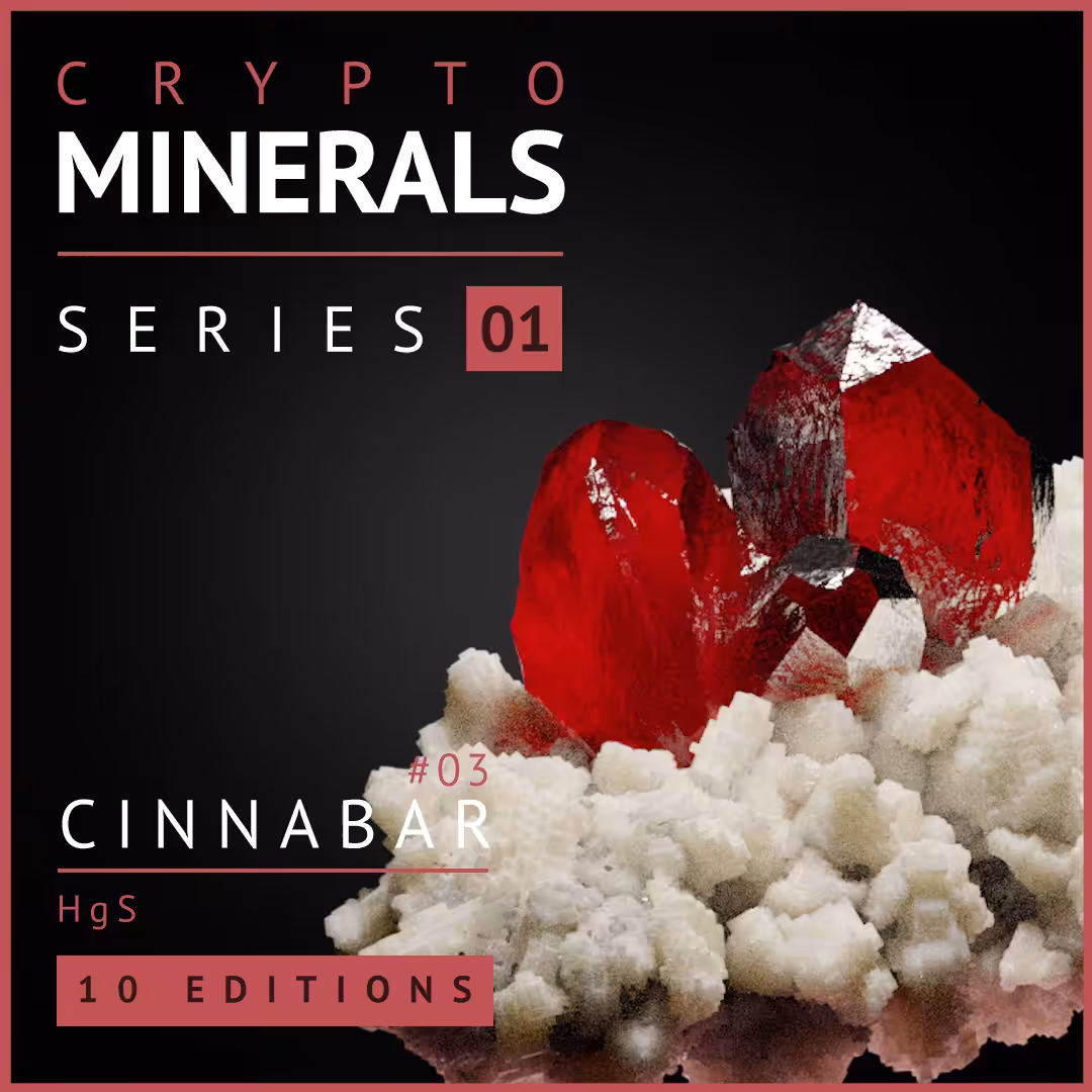 Crypto Minerals - Series 01 - #03 - Cinnabar
