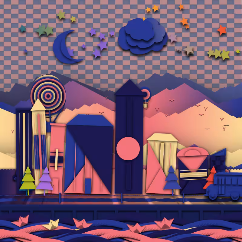 Paper Art 2.5D #76