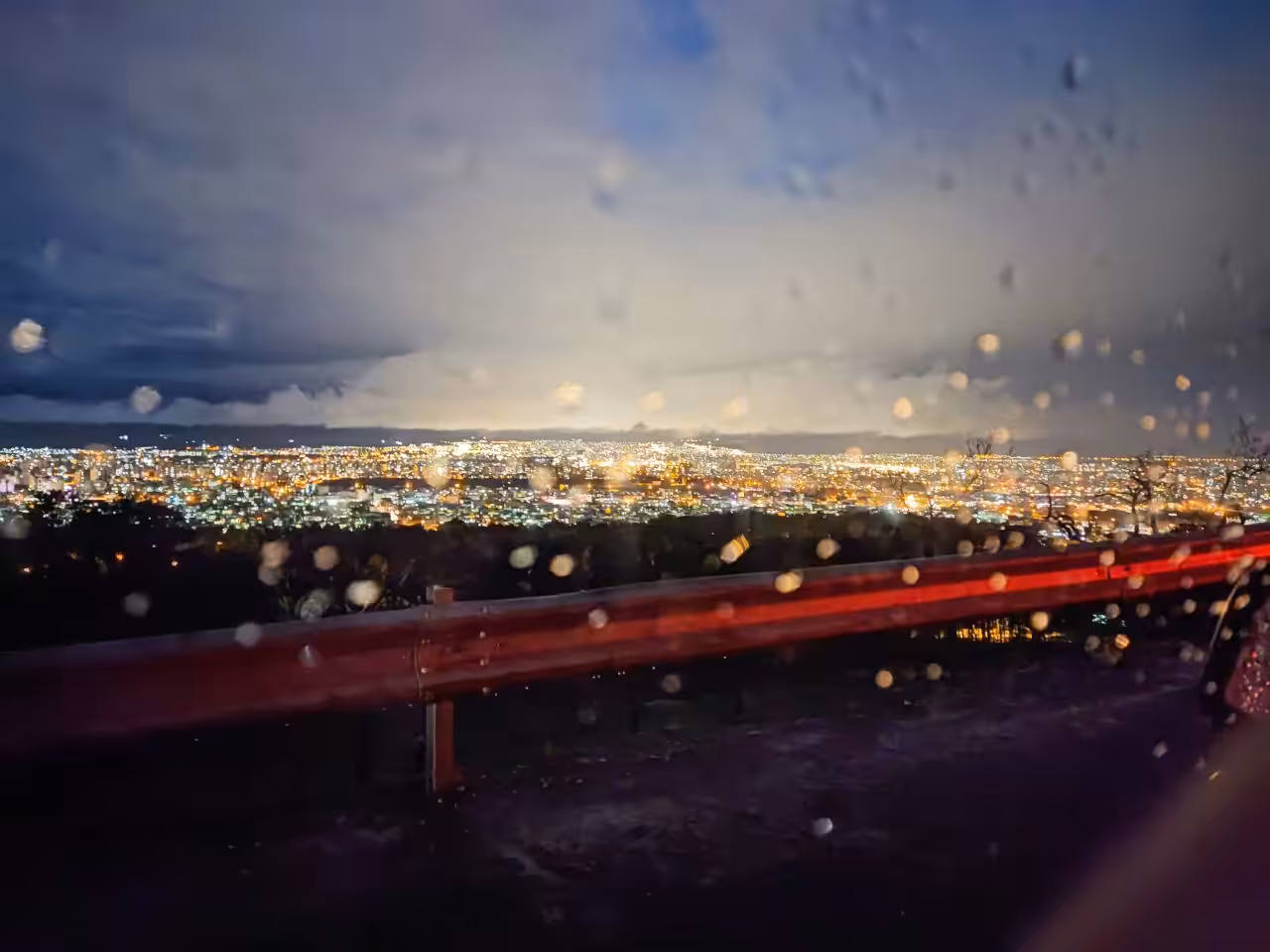 Rain on the glass