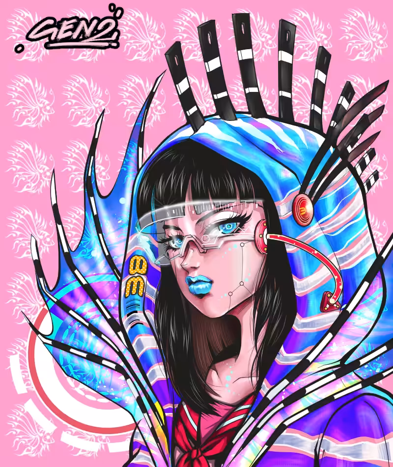 #038 Pterois lady Punk