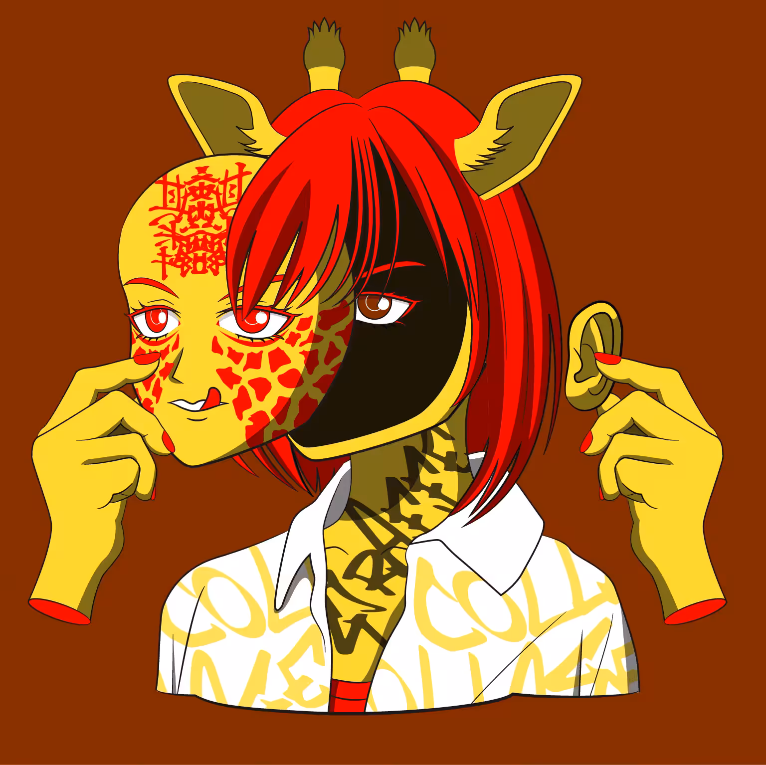 Masked Animal Collage #057