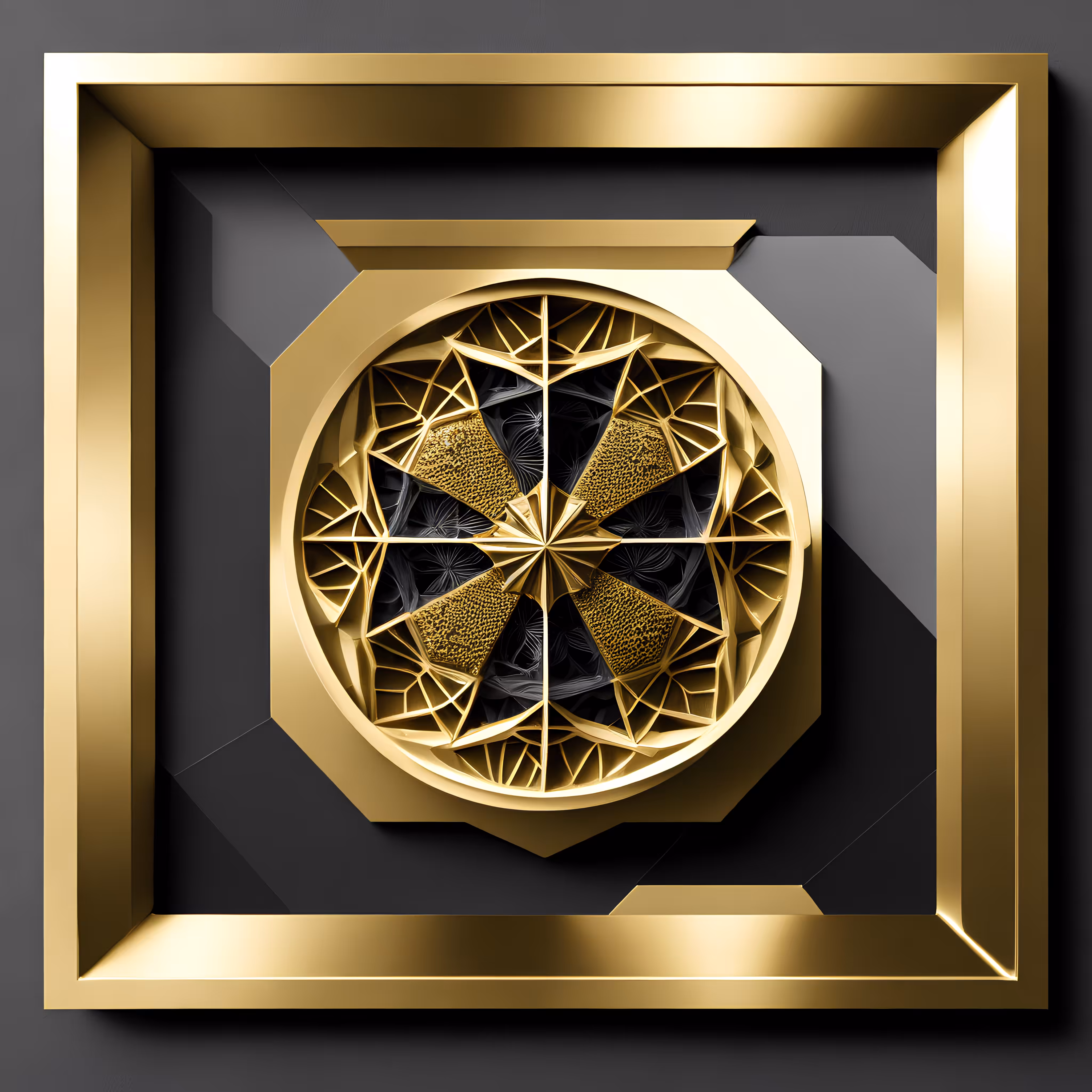 Luxurious Gold Framed Art f4