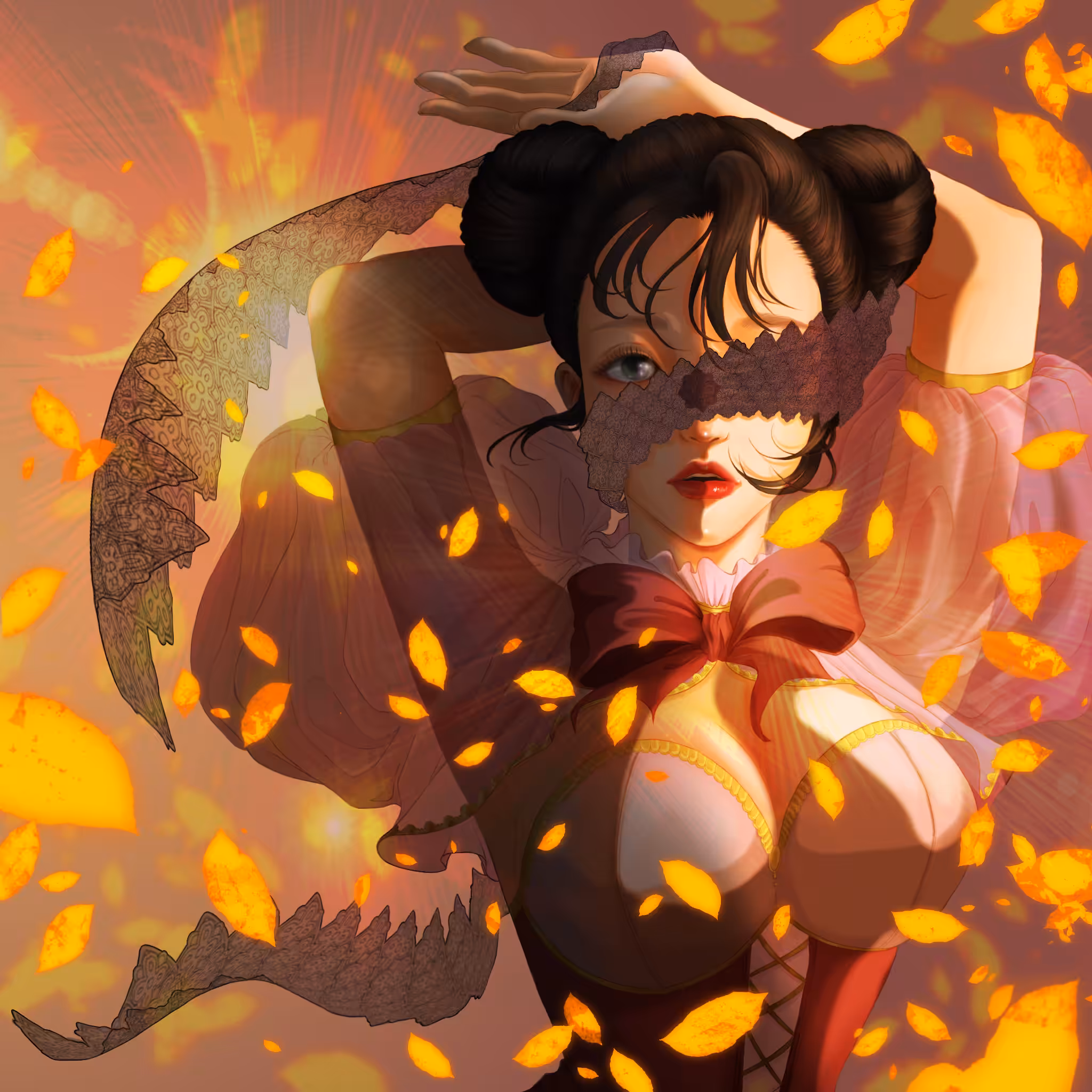 The girl in the eye patch.