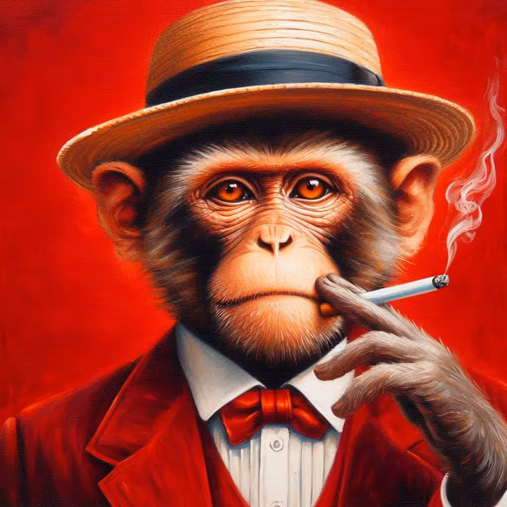 Red monkey