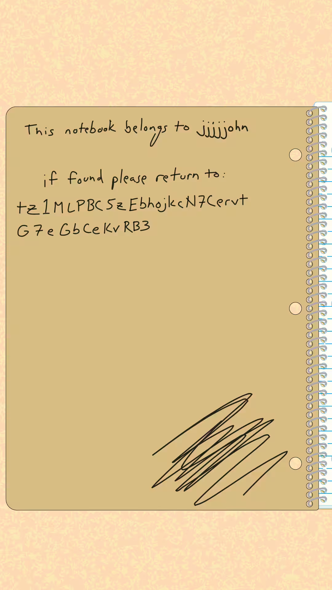 if found please return
