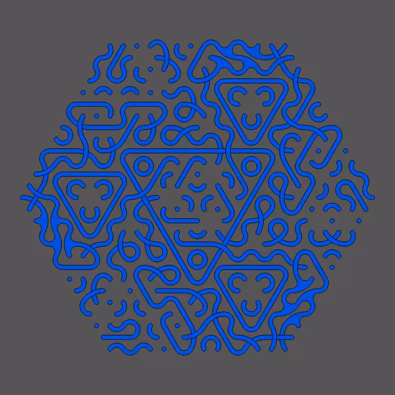Threefold Symmetry - Dark Variations #486