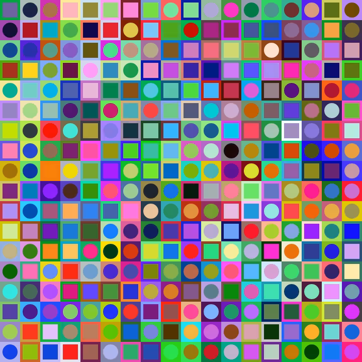 Square Dot Composition #76