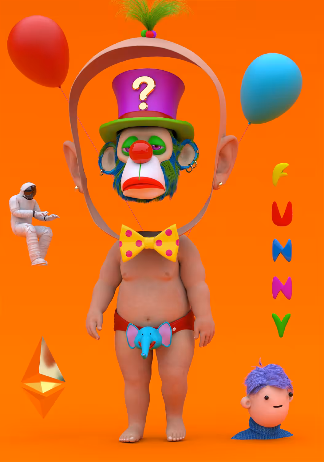 BABY WITHOUT FACE - FUNNY