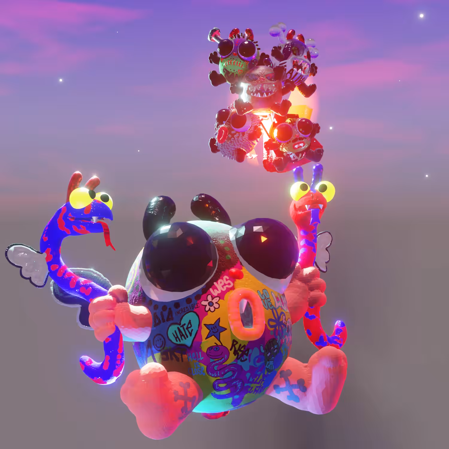 Baby Demon "Halloween Burning"