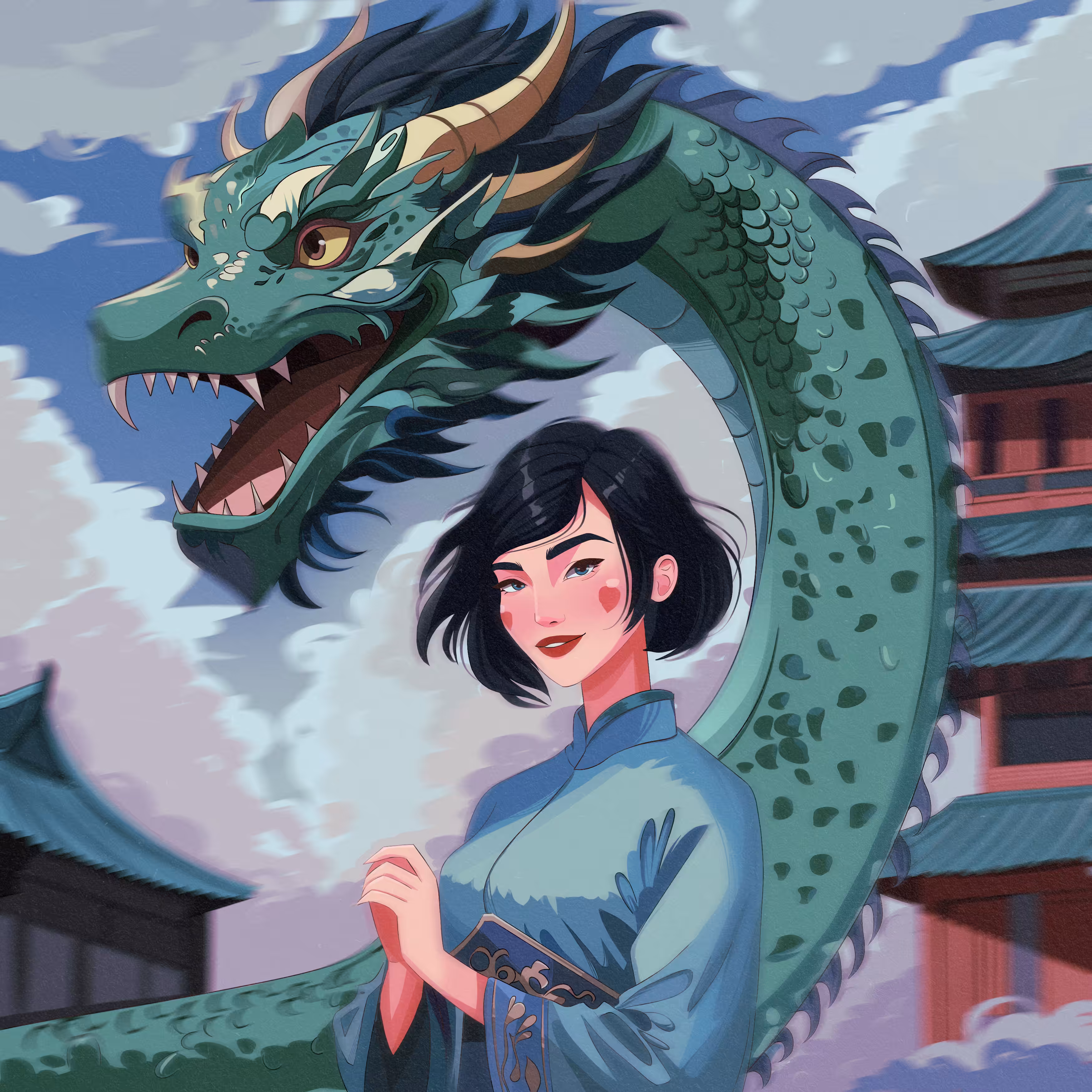 Sky dragon and Vella