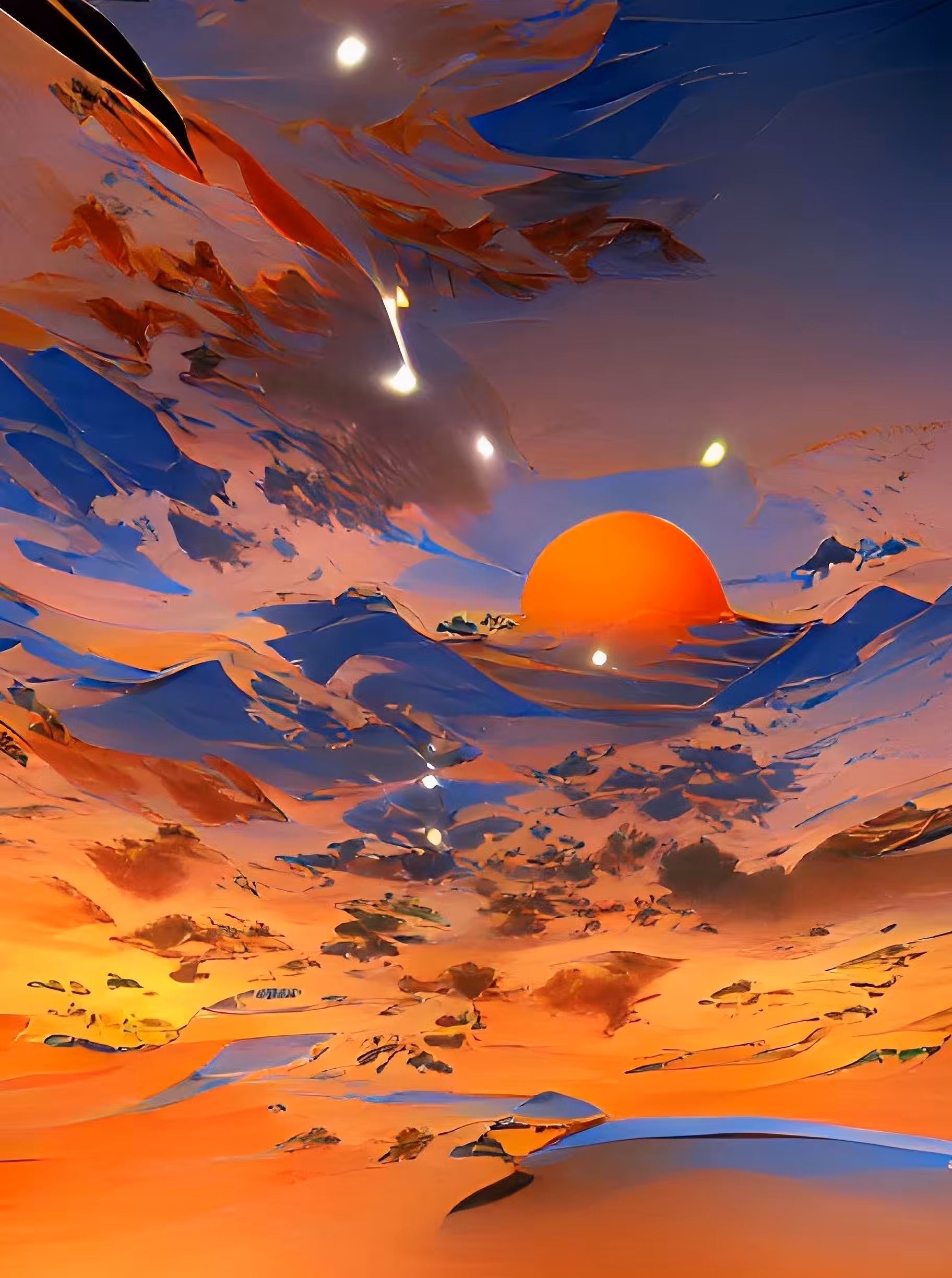 AI Series - Sahara Sunset
