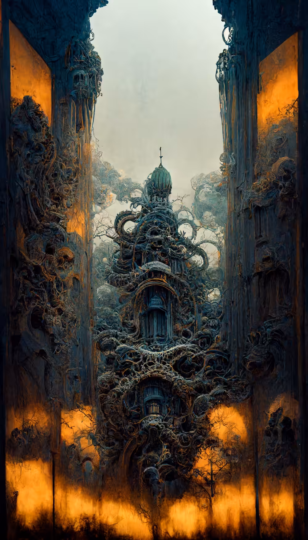 Fallen church