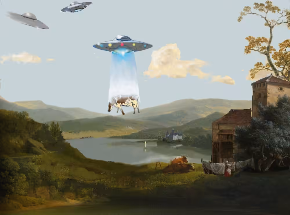 UFO Abduction of Cows