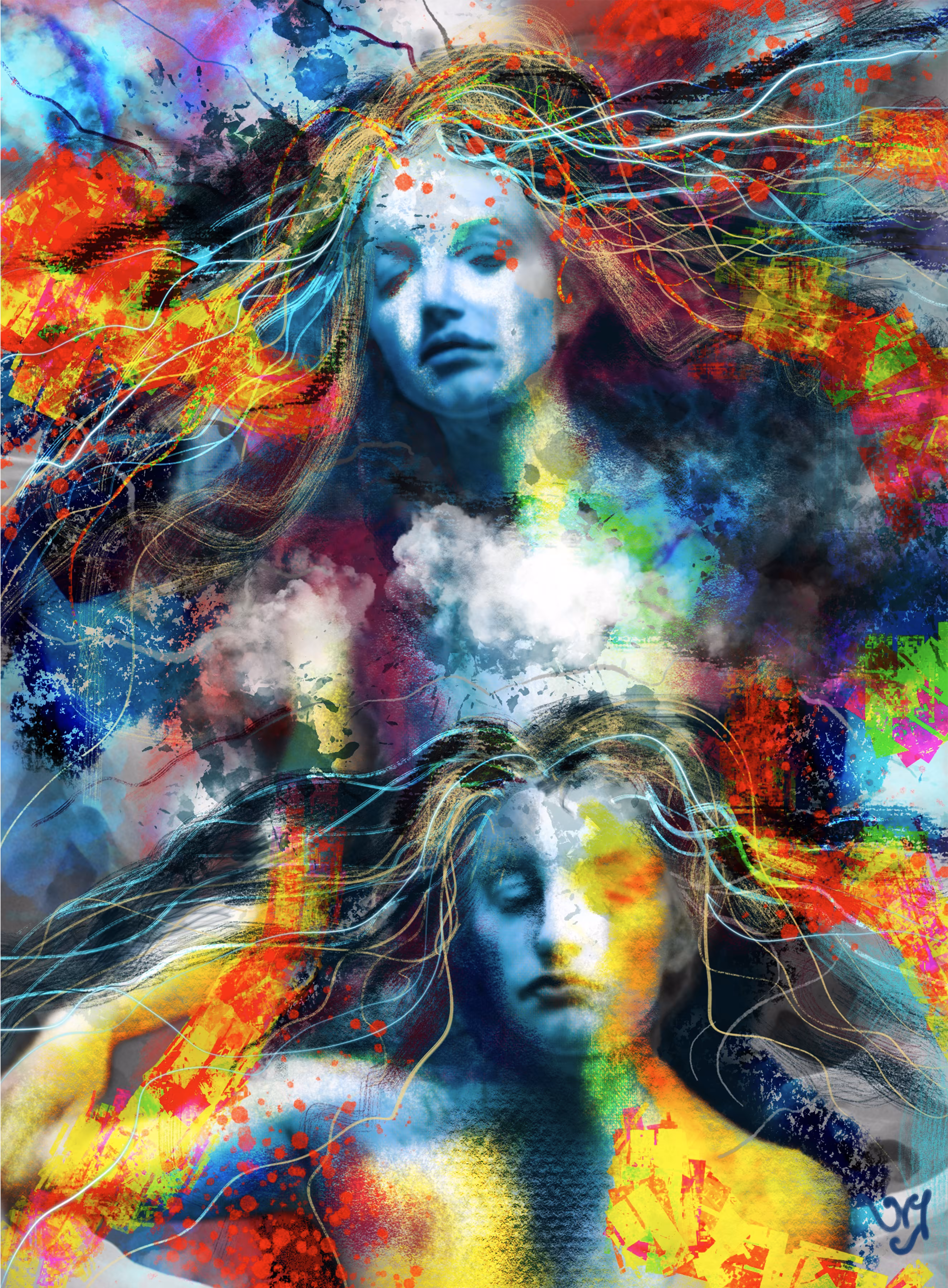 TWIN CLOUD GODDESSES