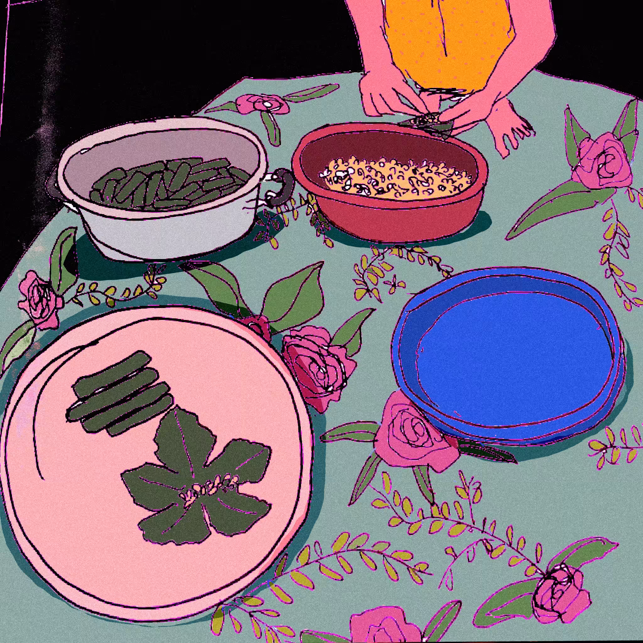 make stuffed grape leaves