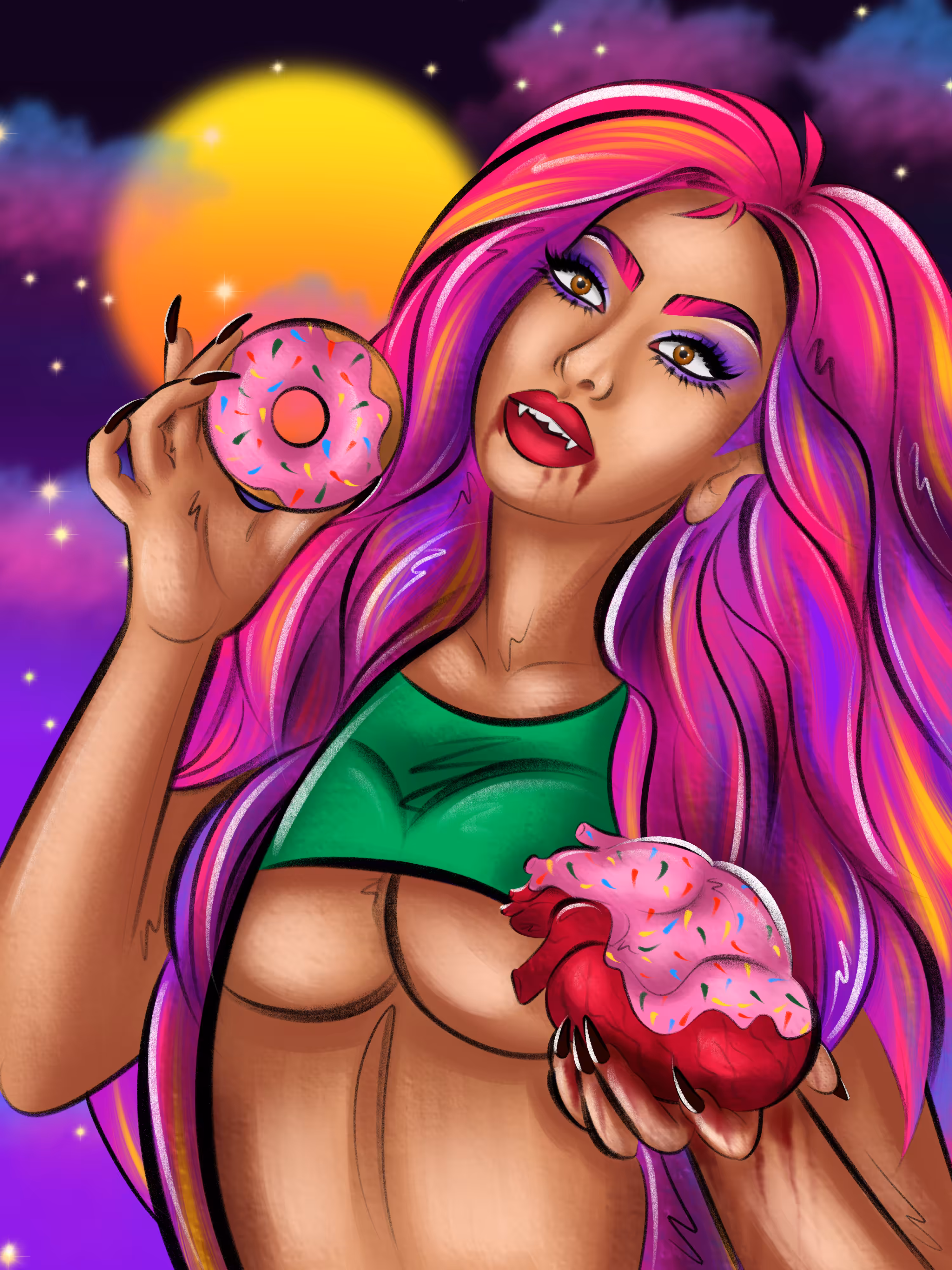 Bloody flavor donut