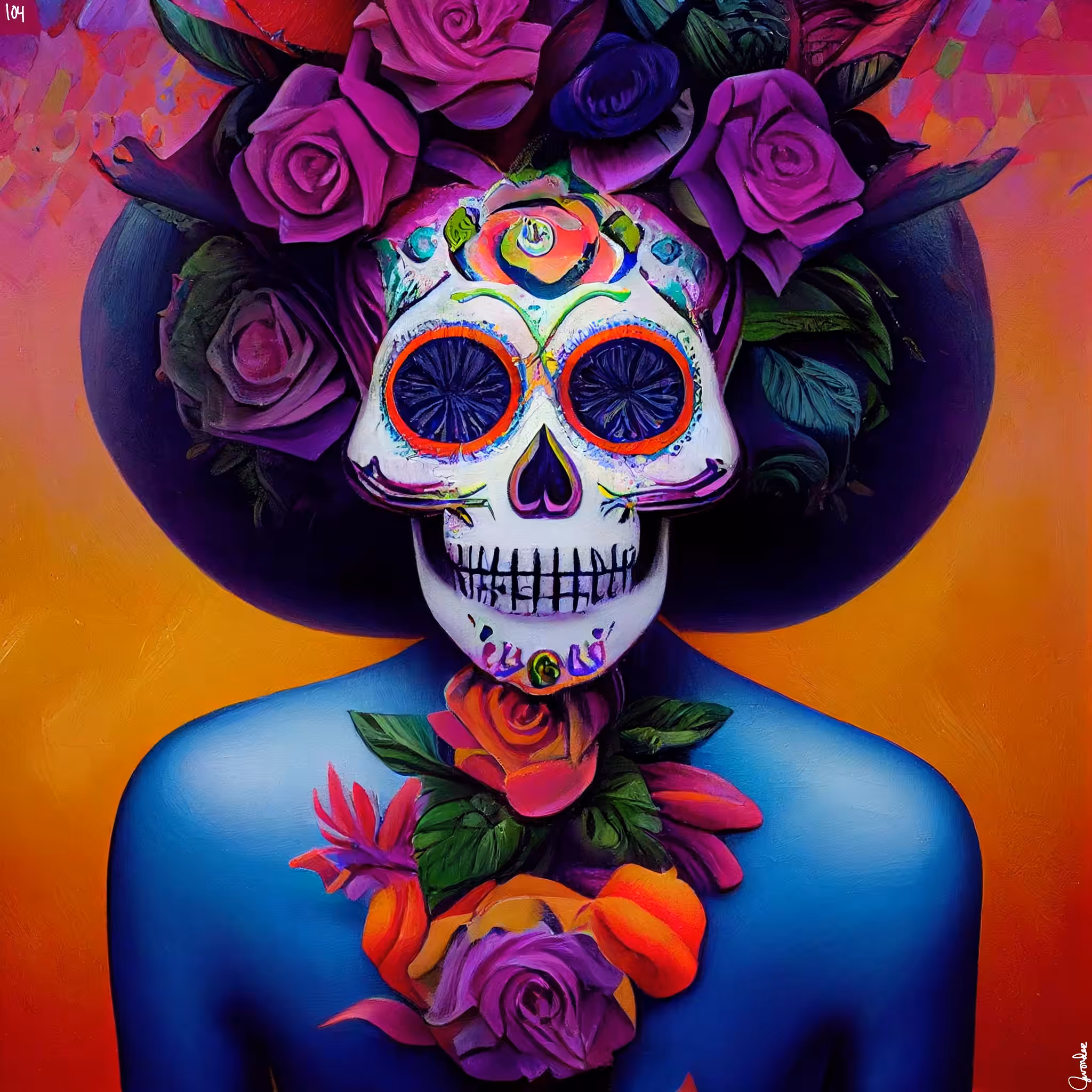 sugar skull #104