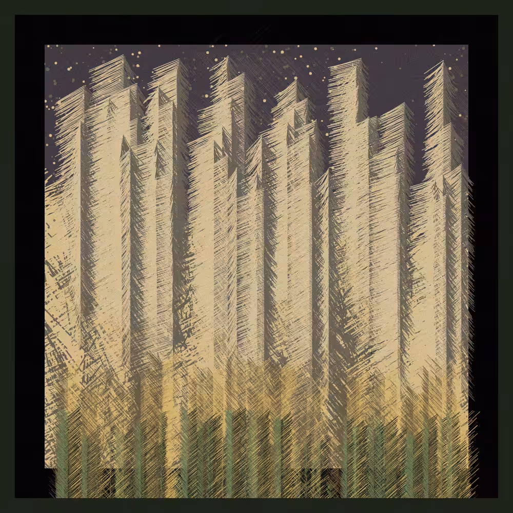 Moonlit hills #21