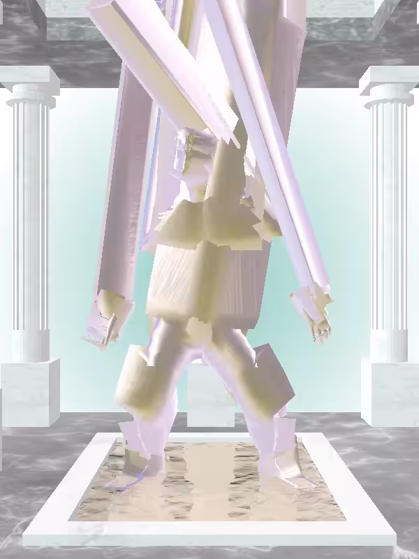 HeavenComputer: The Dancing Shimmery Violet Garden Man #2625