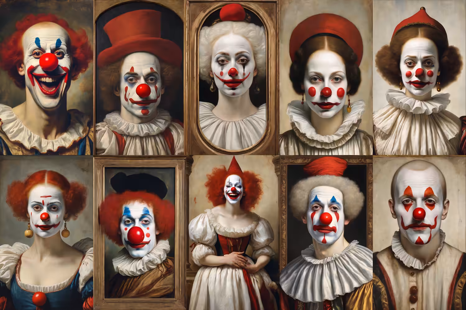 Faces of Klowns