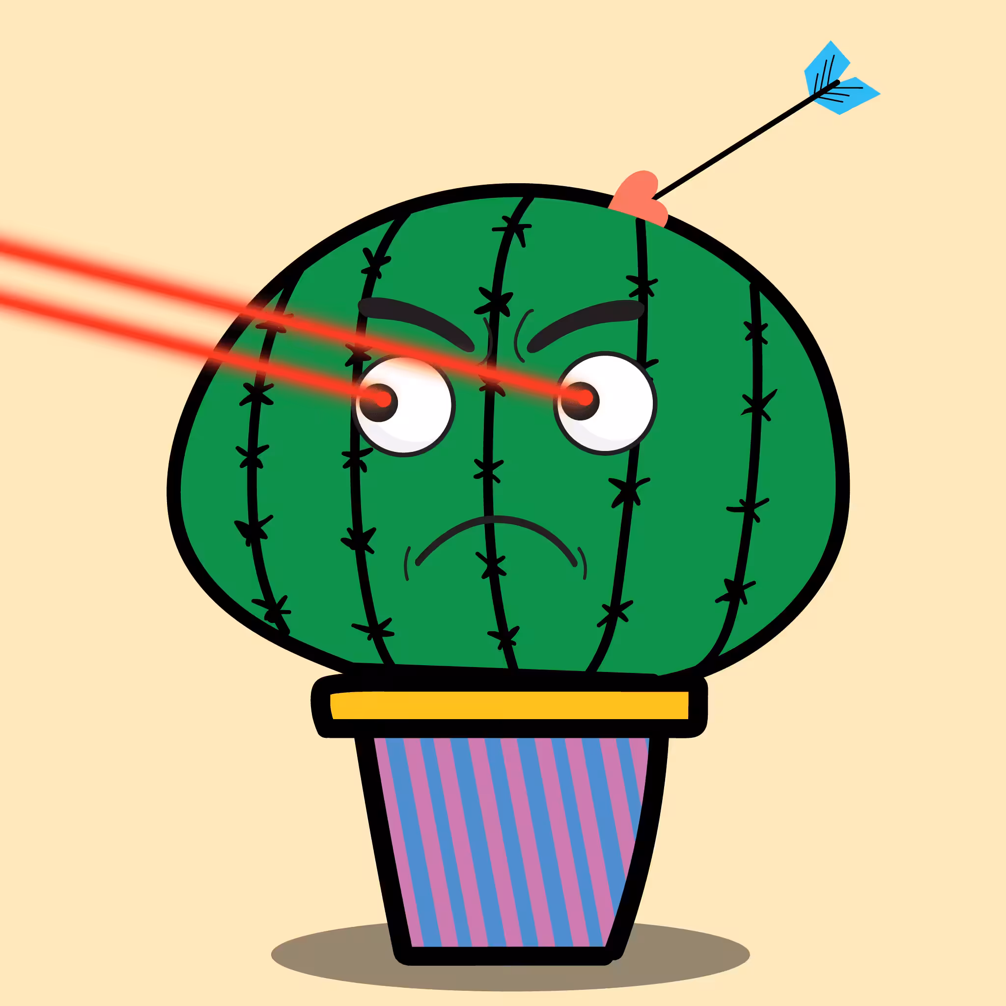 Funny Cactus #0008