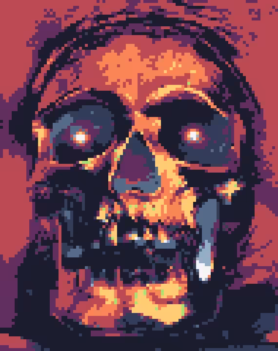 pixle skulls