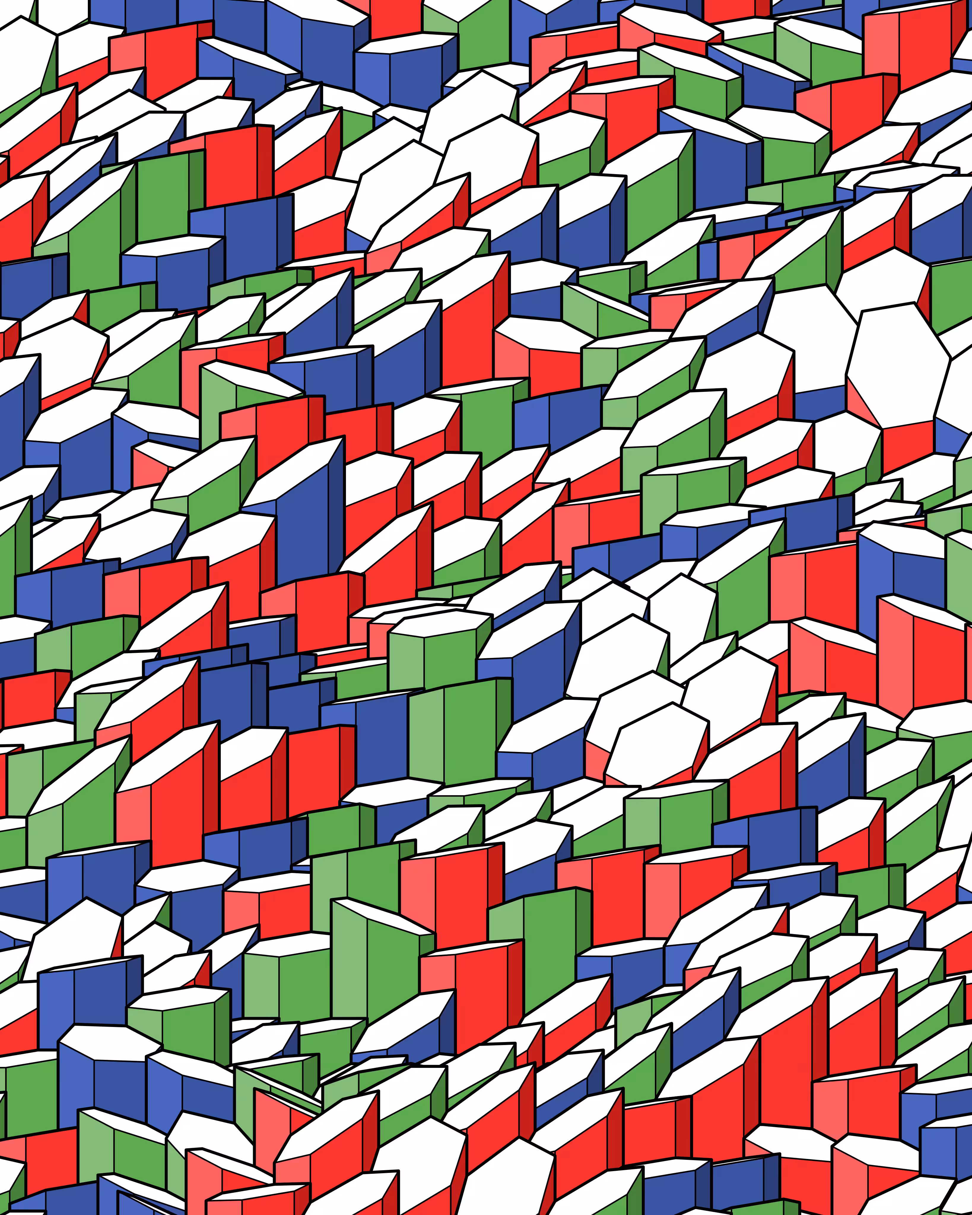 Hexagones Landscape #346