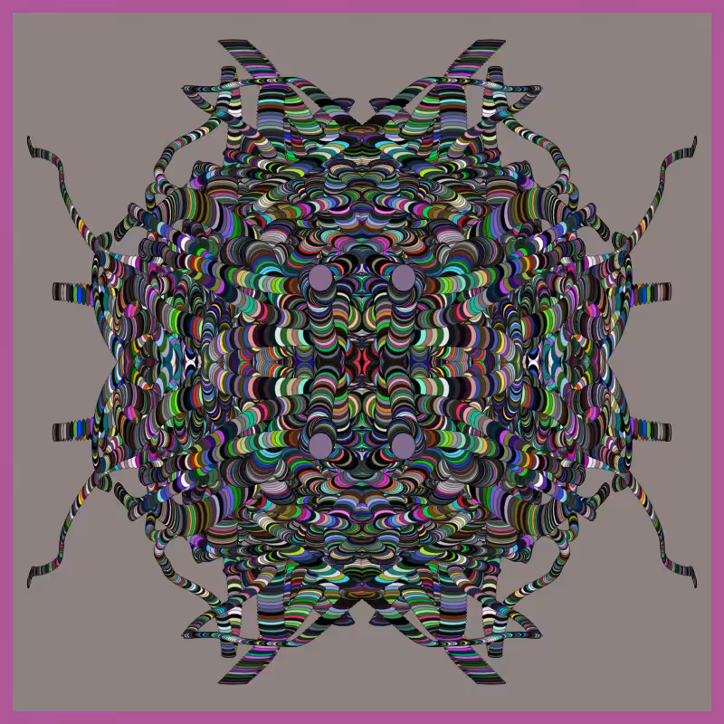 Symmetric Perlinized Ellipse #9