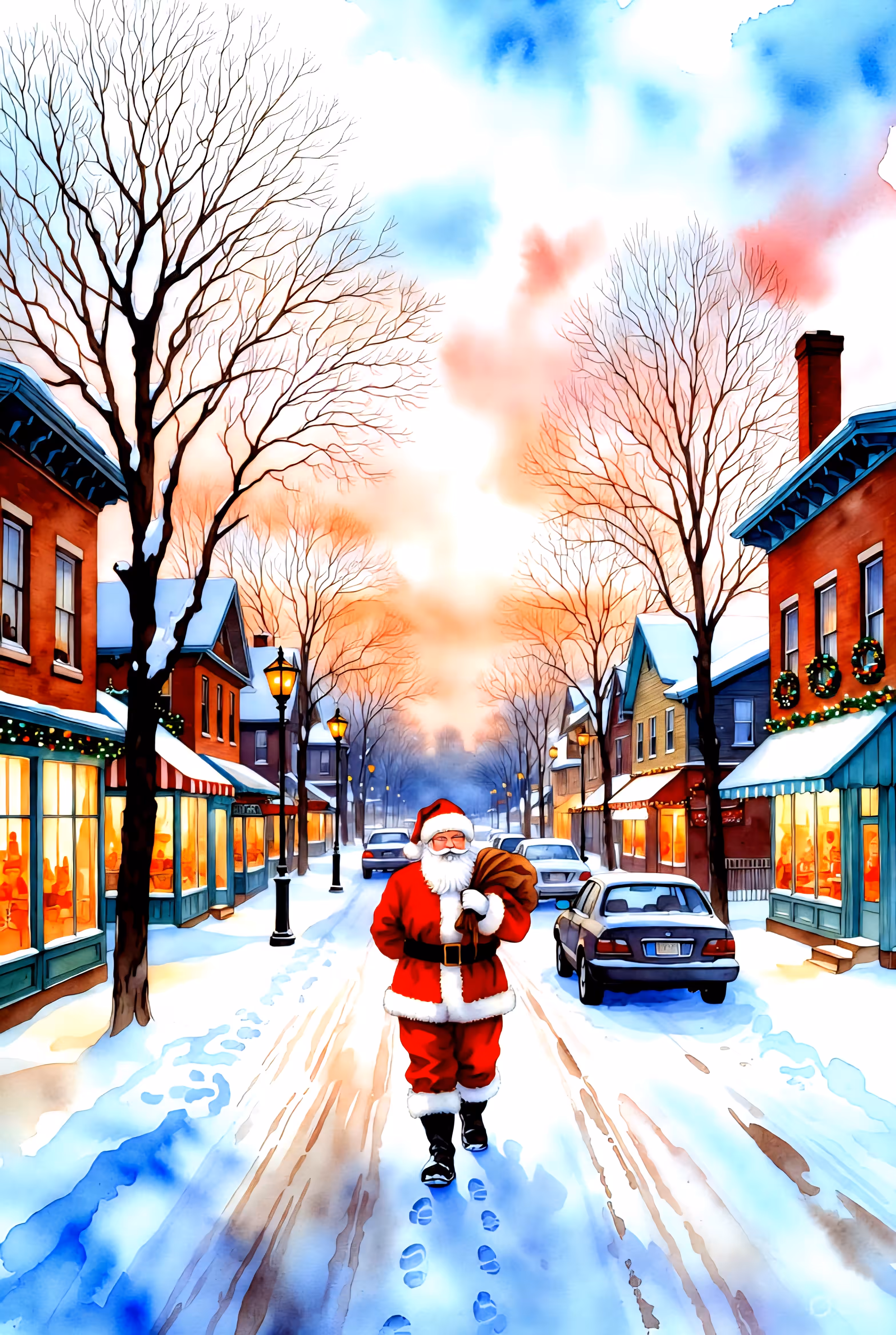 Santa in Town