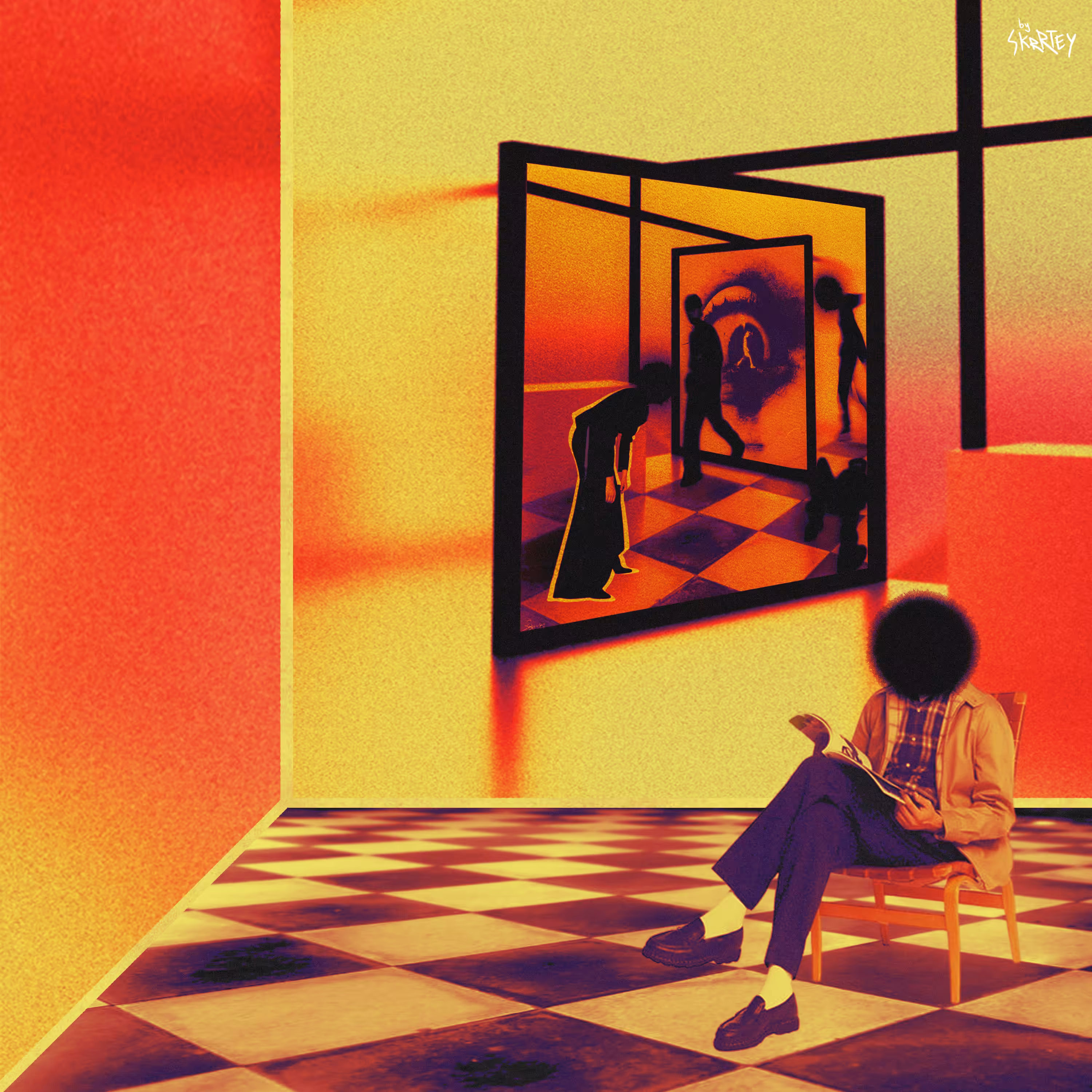 Through the glass