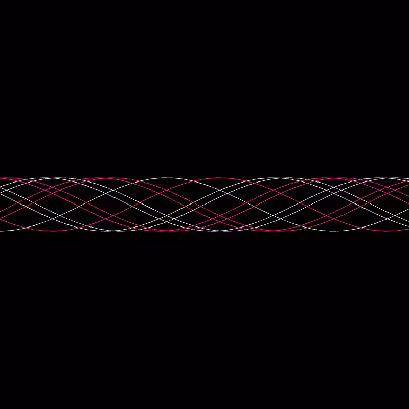 Genuary 15 ࿐ Sine Wave Finger Trap #4