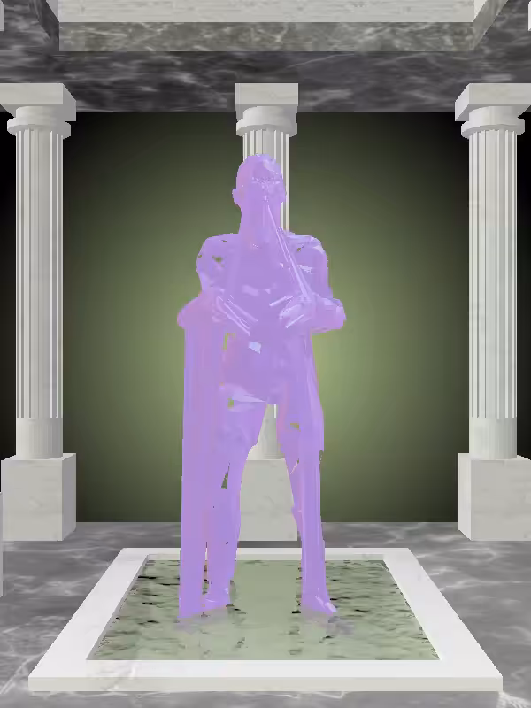 HeavenComputer: The Fragmented Old Bright Purple Woman #3157