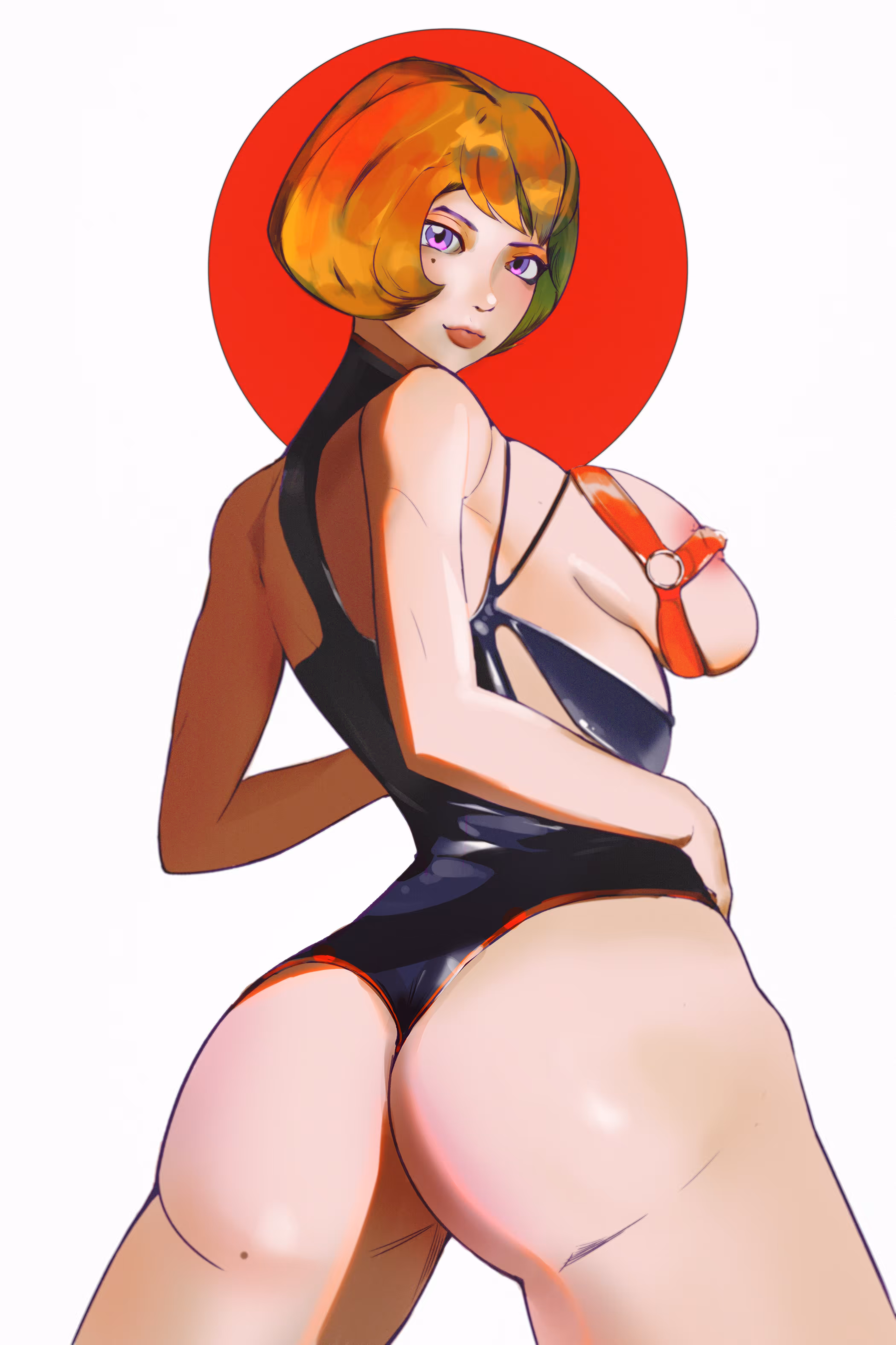 Behind
