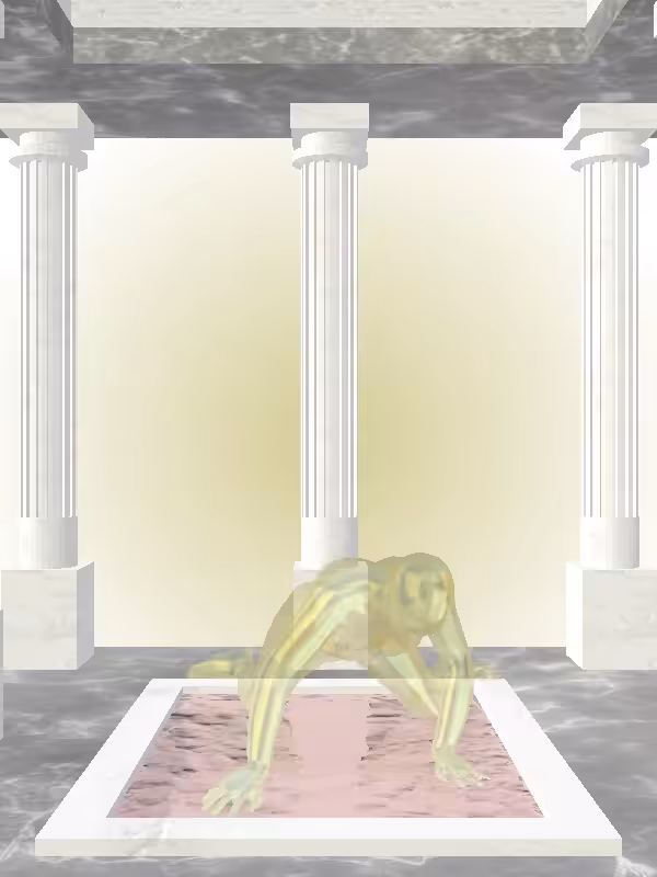 HeavenComputer: The Fading Rising Green-Golden Goblet Woman #2783