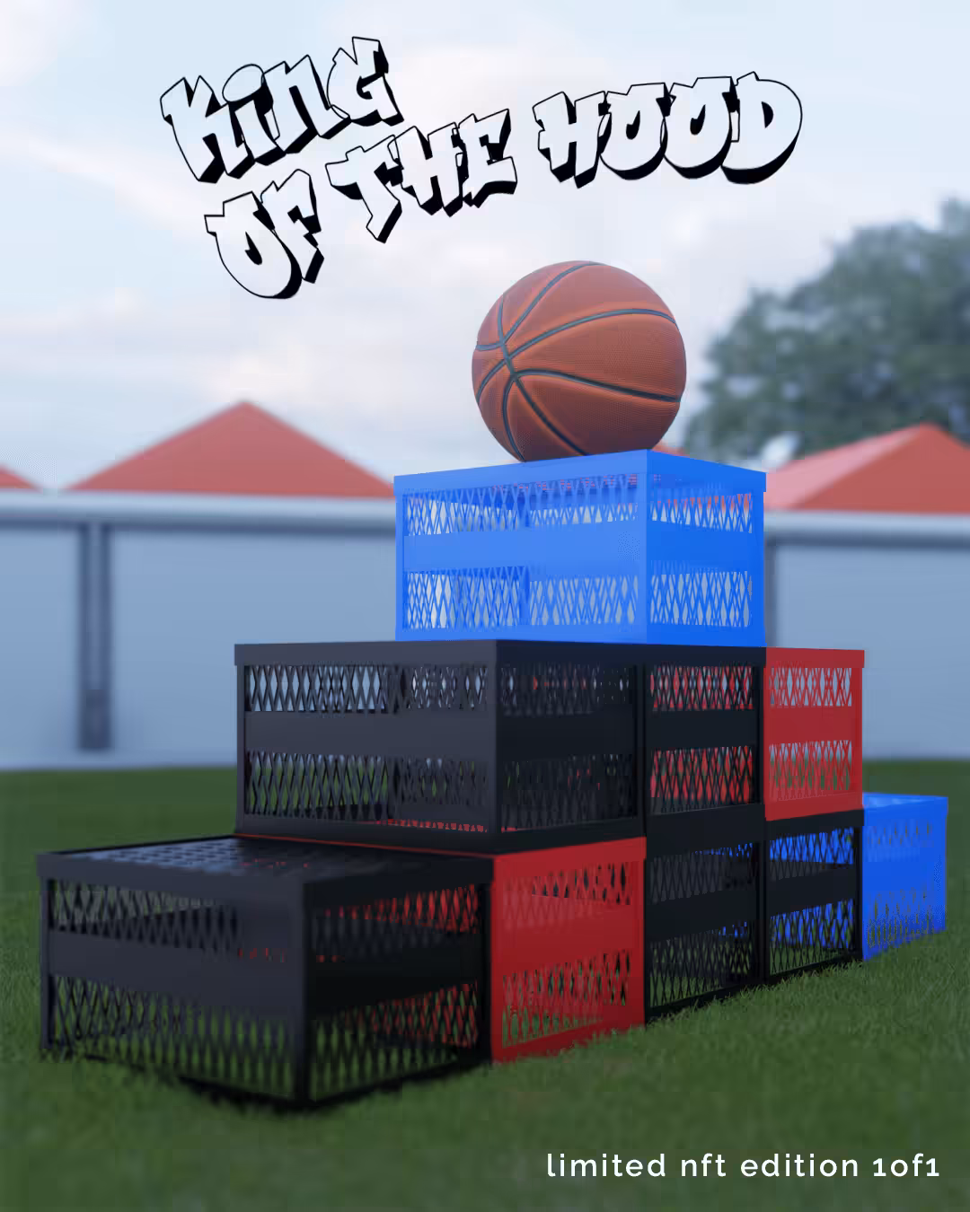 Digital Basketballs - NFT #20 "KING OF THE HOOD"