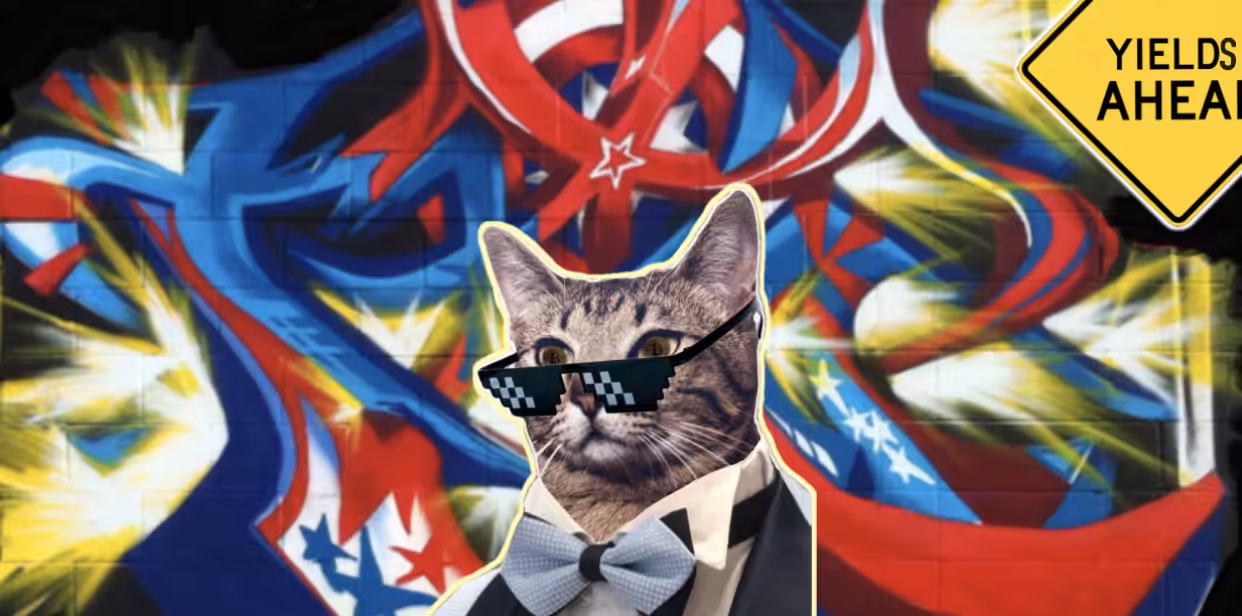 . CATOSHI SYNDICAT . CAPPED IN AMERICA / CAPTIN AMERICA / YIELDS AHEAD .