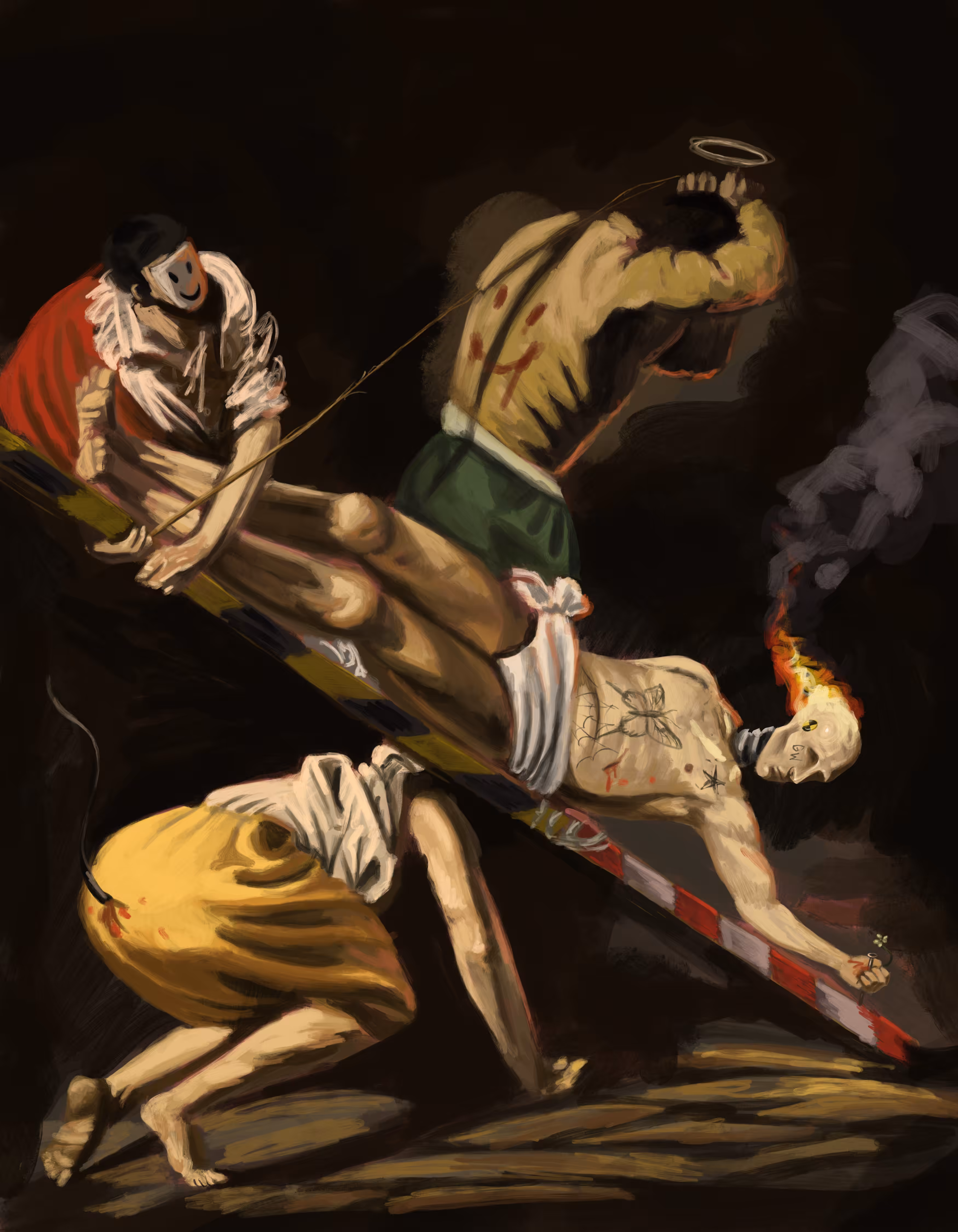 CRUCIFIXION OF DUMMY