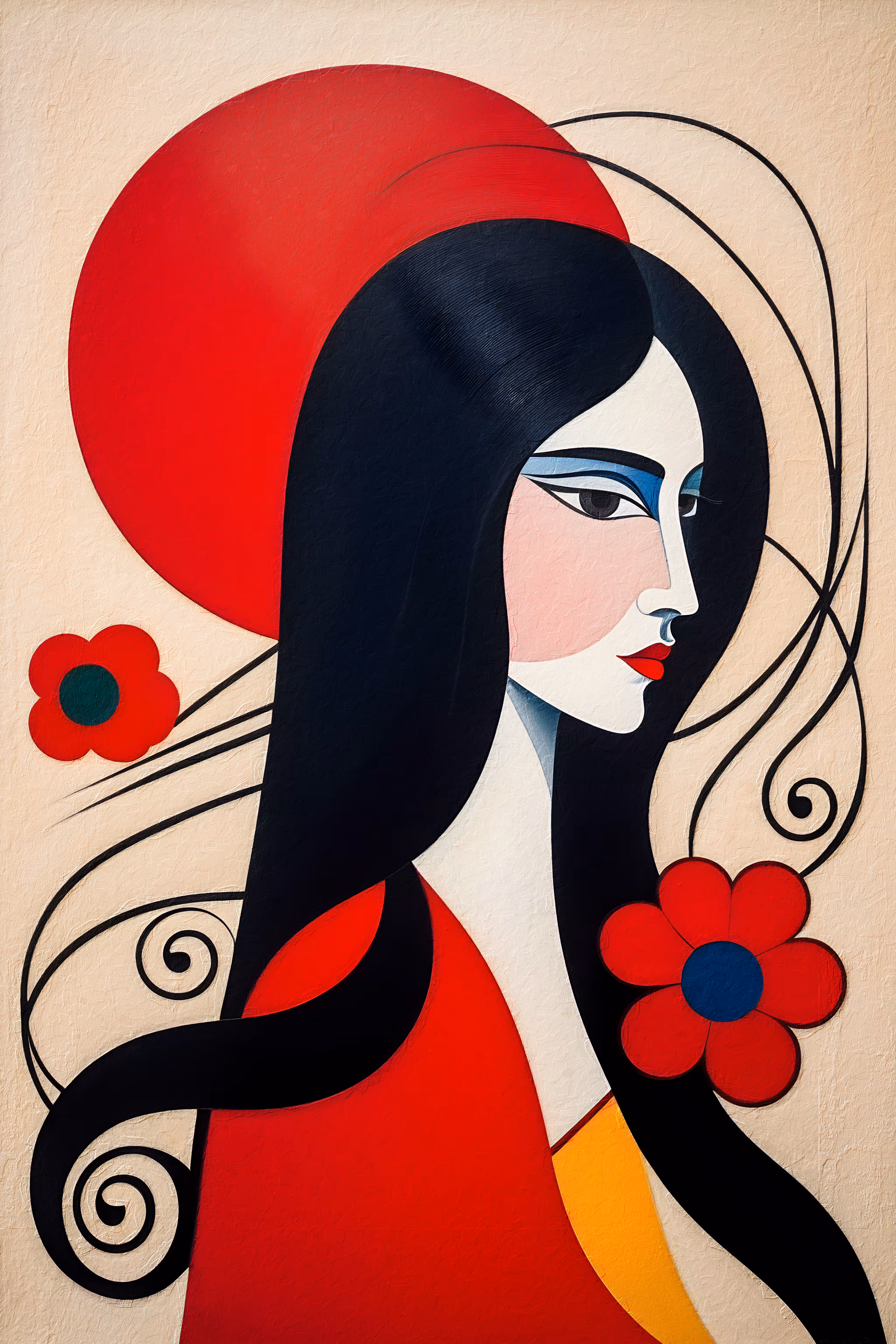 Red sun.