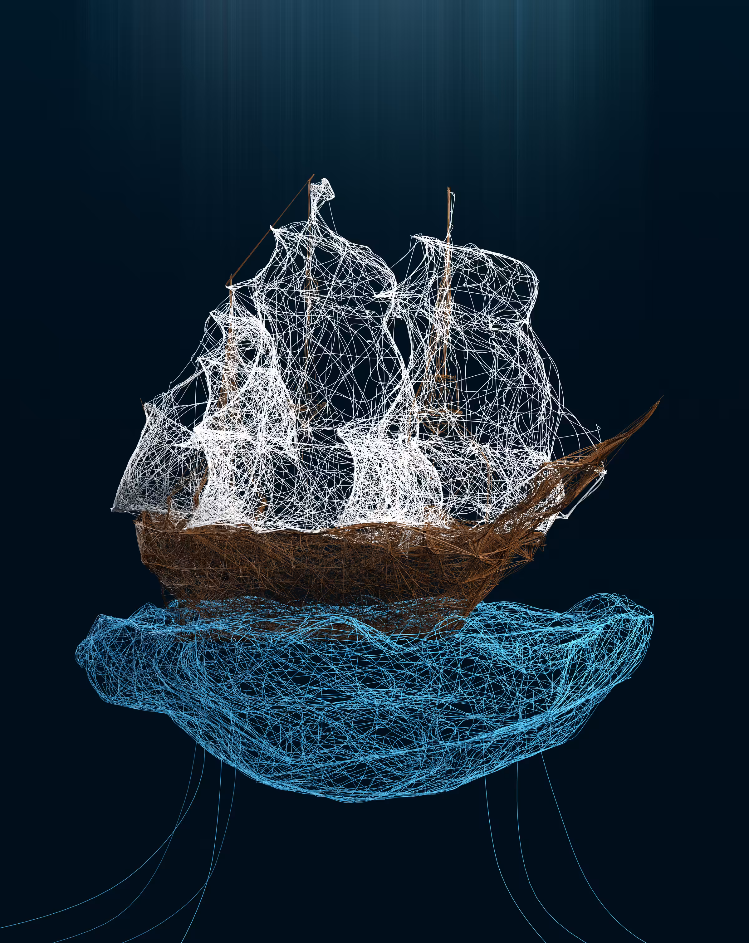 Ship in the ocean