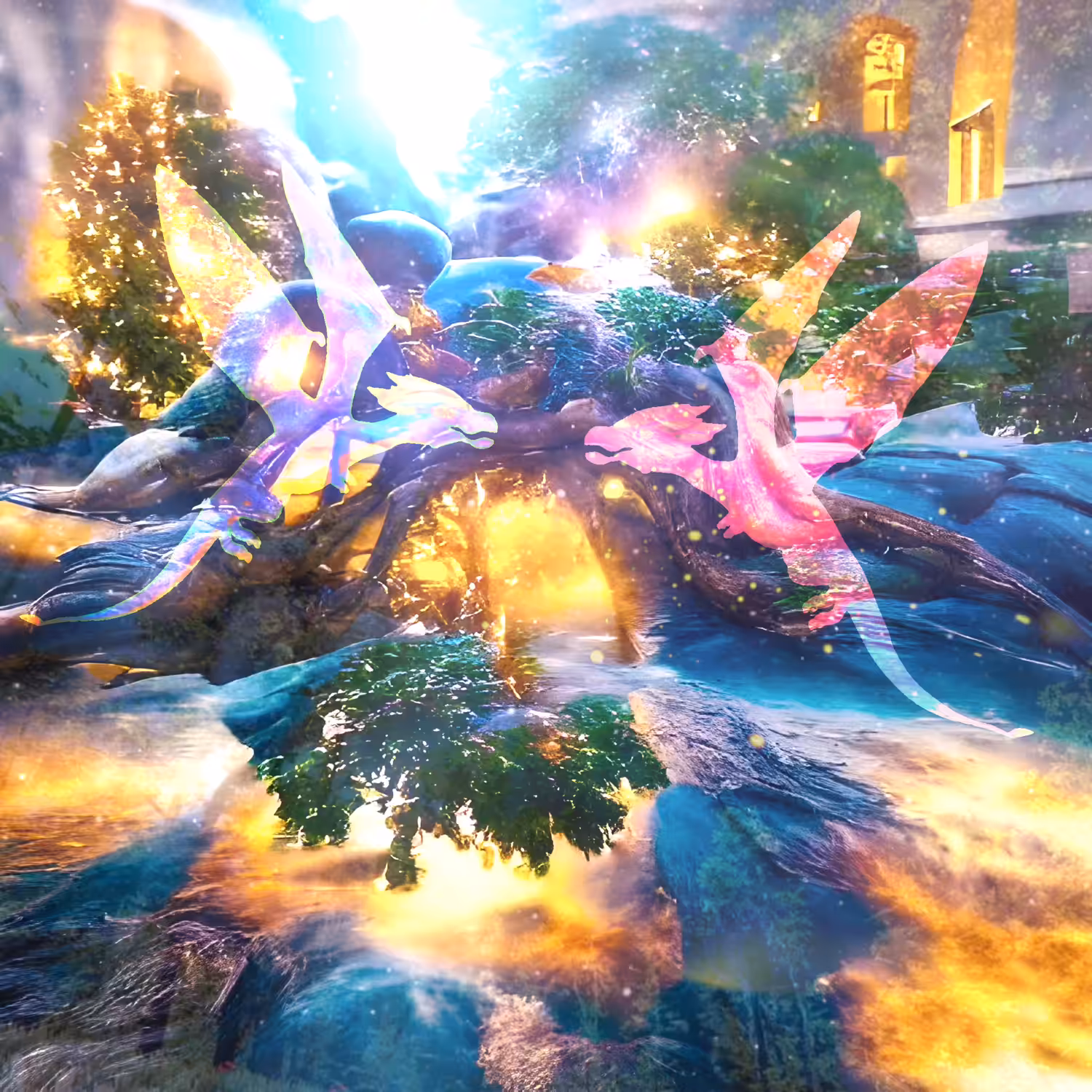 Magic Grove of Ethereal Dragons