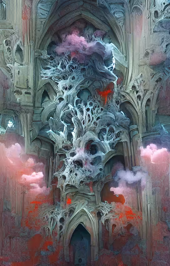 Coral and smoke