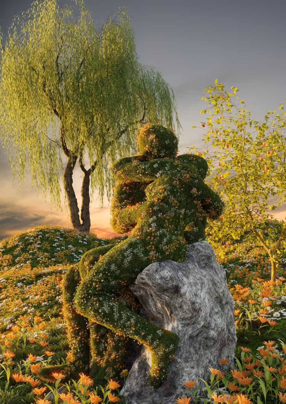The Kiss (after Rodin)