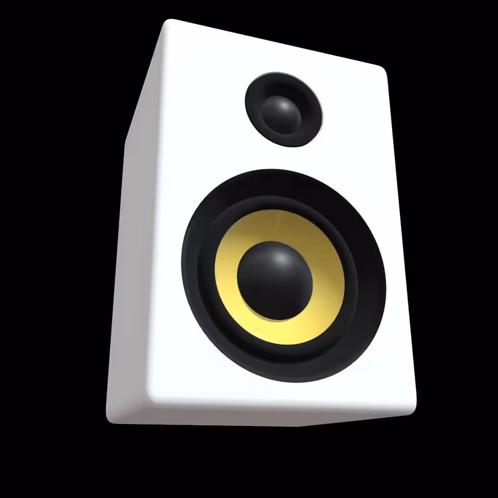 Studio Monitor Speaker (White)